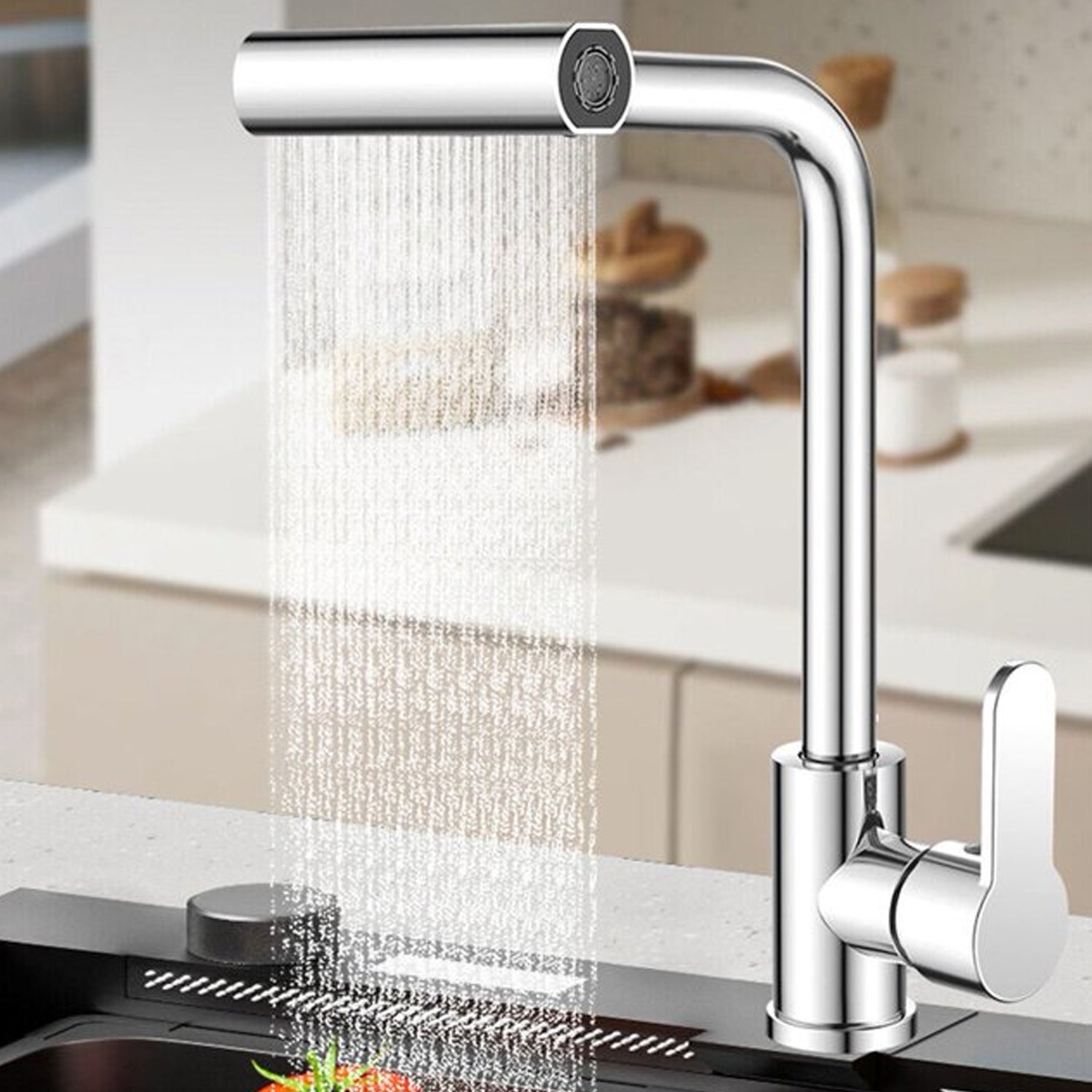 360° Rotating Waterfall Kitchen Faucet – Touch & Swivel Sink Extender (4 In 1 ) 360° Rotating Waterfall Kitchen Faucet – Touch & Swivel Sink Extender (4 In 1 )
